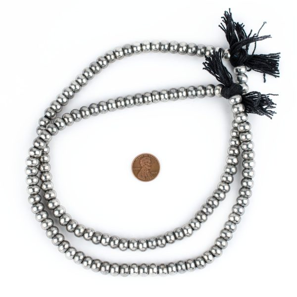 Smooth Silver Padre Beads (9mm) Online - Image 2