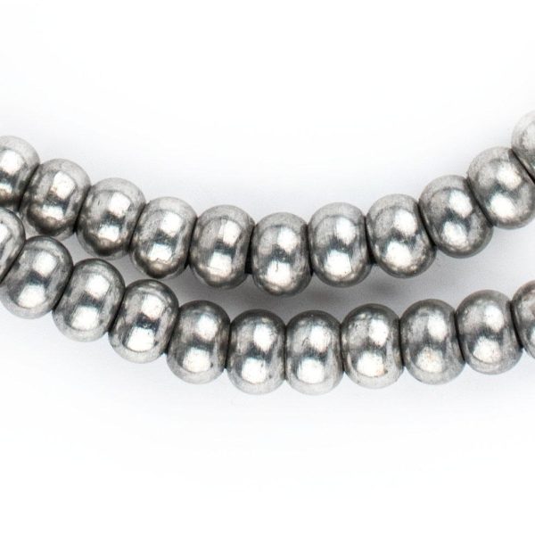 Smooth Silver Padre Beads (9mm) Online