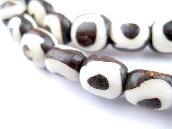 Inverted Eye Batik Bone Beads (Small) Online Hot Sale - Image 2