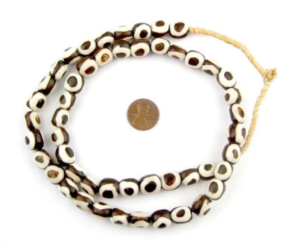 Inverted Eye Batik Bone Beads (Small) Online Hot Sale - Image 3